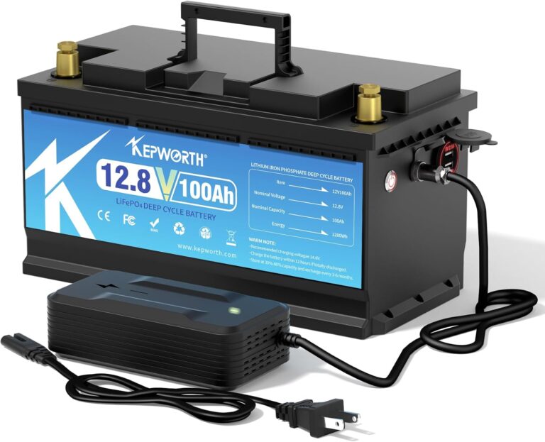 KEPWORTH LiFePO4 RV Battery Review (12V 100Ah): Built-In Charger + USB—Worth It or Risky?